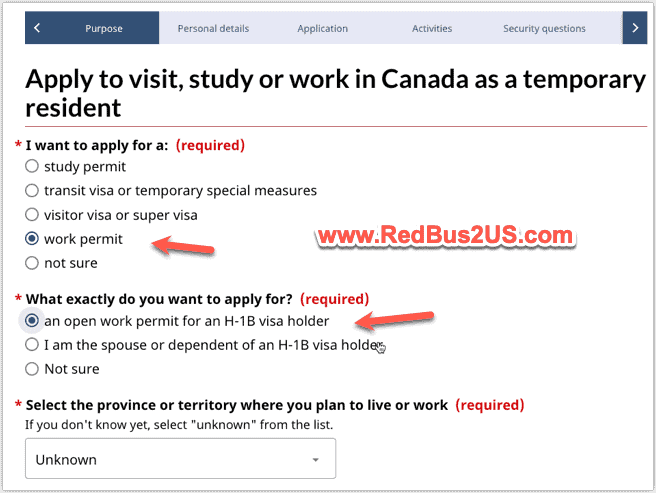 Guía, documentos y proceso de permiso de trabajo abierto H1B de Canadá