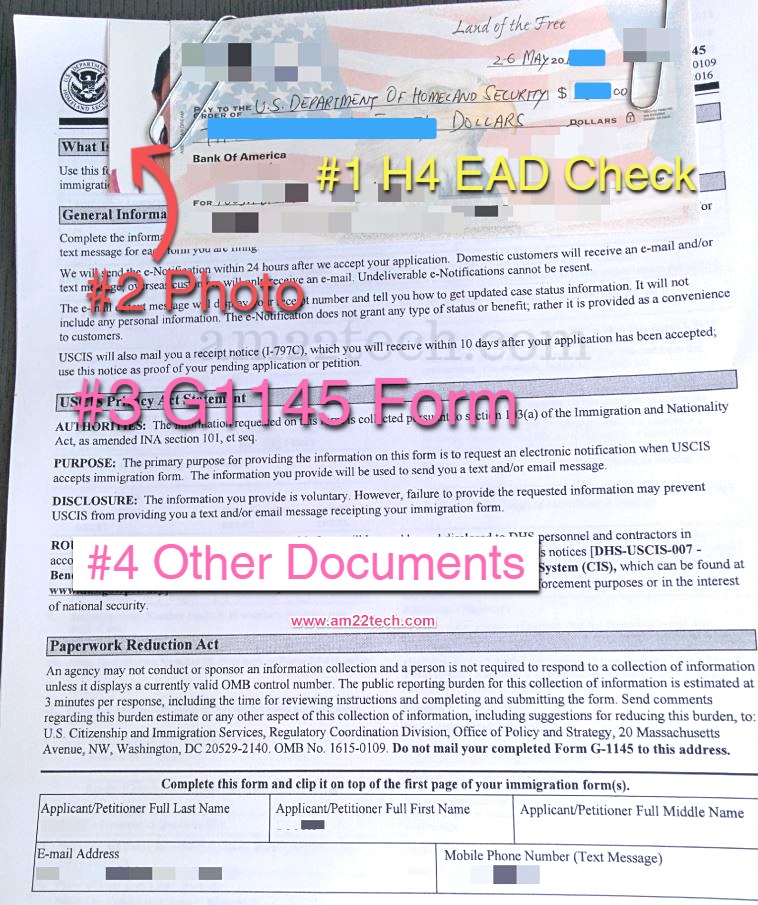Cómo presentar H4 EAD, documentos, formulario i765 (proceso nuevo/renovación)
