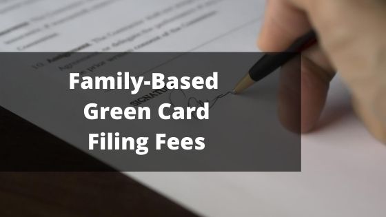 Tarifas de presentación de la tarjeta verde relacionada con la familia