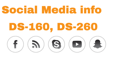 ¿Cómo completo las preguntas DS-160, 260 sobre redes sociales? ensayar